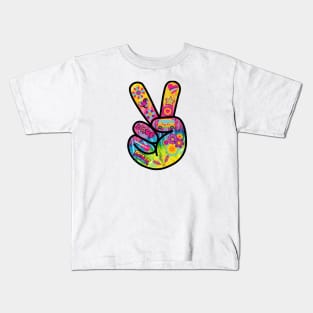 Peace, Love and Good Vibes Kids T-Shirt